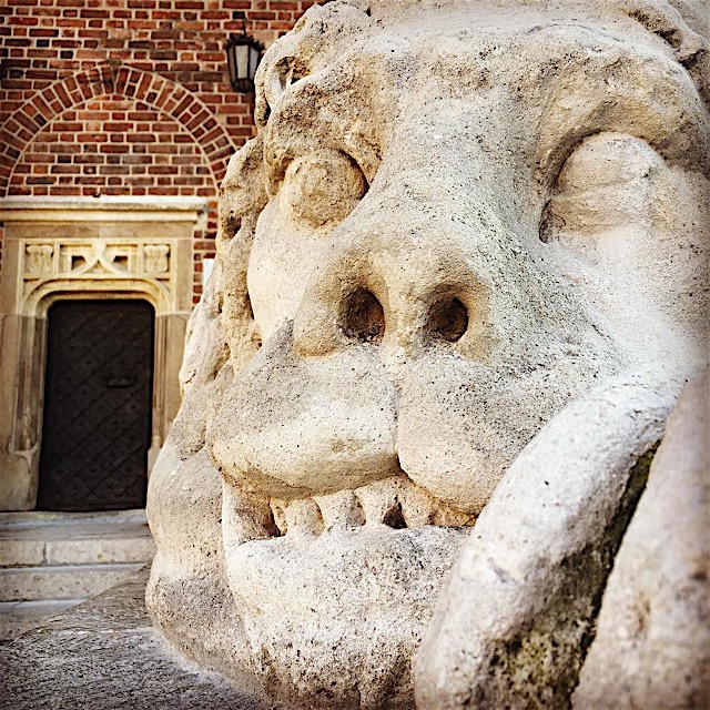 Guarding the door in Kraków