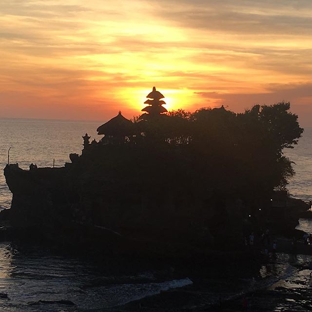 Tanah Lot at sunset 😍